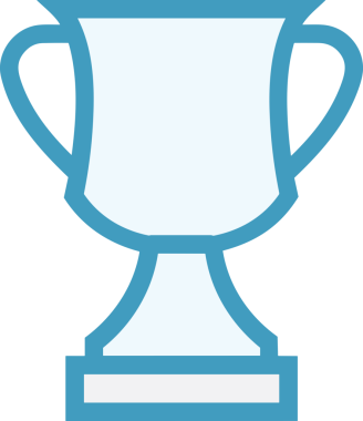 Kazanan ikon sembolü, ödül ödülünün renk tasarımı ile tasarımı ile tasvir edilmesi, modern grafik sanatları dijital tasarımı için mükemmel bir başarı ve zafer sembolü.