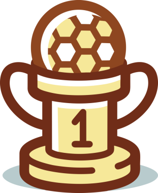 Kazanan ikon sembolü, ödül ödülünün renk tasarımı ile tasarımı ile tasvir edilmesi, modern grafik sanatları dijital tasarımı için mükemmel bir başarı ve zafer sembolü.