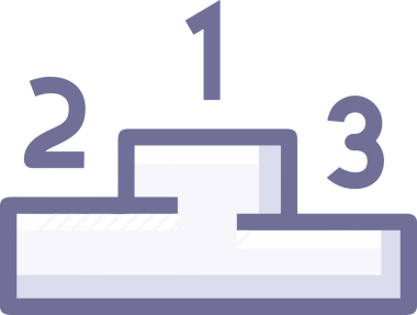 Kazanan ikon sembolü, ödül ödülünün renk tasarımı ile tasarımı ile tasvir edilmesi, modern grafik sanatları dijital tasarımı için mükemmel bir başarı ve zafer sembolü.