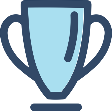 Kazanan ikon sembolü, ödül ödülünün renk tasarımı ile tasarımı ile tasvir edilmesi, modern grafik sanatları dijital tasarımı için mükemmel bir başarı ve zafer sembolü.