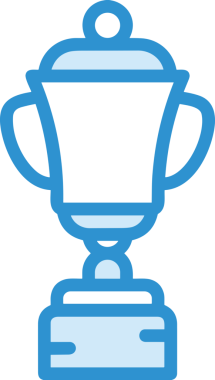 Kazanan ikon sembolü, ödül ödülünün renk tasarımı ile tasarımı ile tasvir edilmesi, modern grafik sanatları dijital tasarımı için mükemmel bir başarı ve zafer sembolü.