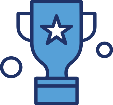 Kazanan ikon sembolü, ödül ödülünün renk tasarımı ile tasarımı ile tasvir edilmesi, modern grafik sanatları dijital tasarımı için mükemmel bir başarı ve zafer sembolü.