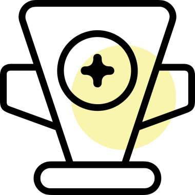 Kazanan ikon sembolü, ödül ödülünün renk tasarımı ile tasarımı ile tasvir edilmesi, modern grafik sanatları dijital tasarımı için mükemmel bir başarı ve zafer sembolü.