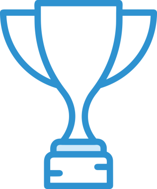 Kazanan ikon sembolü, ödül ödülünün renk tasarımı ile tasarımı ile tasvir edilmesi, modern grafik sanatları dijital tasarımı için mükemmel bir başarı ve zafer sembolü.