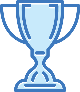 Kazanan ikon sembolü, ödül ödülünün renk tasarımı ile tasarımı ile tasvir edilmesi, modern grafik sanatları dijital tasarımı için mükemmel bir başarı ve zafer sembolü.