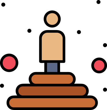 Kazanan ikon sembolü, ödül ödülünün renk tasarımı ile tasarımı ile tasvir edilmesi, modern grafik sanatları dijital tasarımı için mükemmel bir başarı ve zafer sembolü.