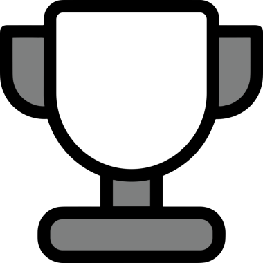 Kazanan ikon sembolü, ödül ödülünün renk tasarımı ile tasarımı ile tasvir edilmesi, modern grafik sanatları dijital tasarımı için mükemmel bir başarı ve zafer sembolü.
