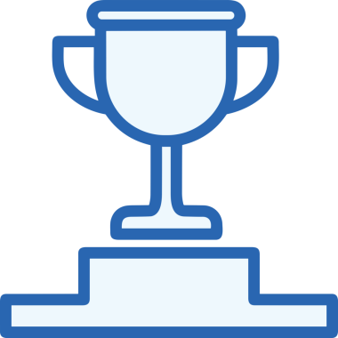 Kazanan ikon sembolü, ödül ödülünün renk tasarımı ile tasarımı ile tasvir edilmesi, modern grafik sanatları dijital tasarımı için mükemmel bir başarı ve zafer sembolü.