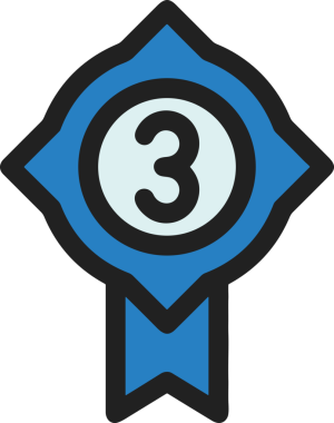 Kazanan ikon sembolü, ödül ödülünün renk tasarımı ile tasarımı ile tasvir edilmesi, modern grafik sanatları dijital tasarımı için mükemmel bir başarı ve zafer sembolü.