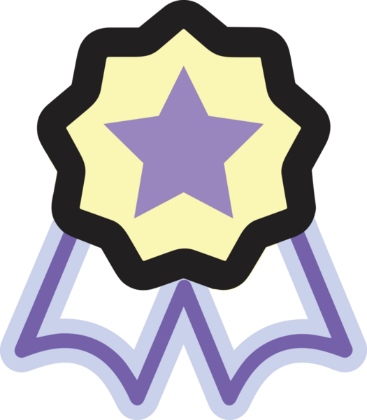 Kazanan ikon sembolü, ödül ödülünün renk tasarımı ile tasarımı ile tasvir edilmesi, modern grafik sanatları dijital tasarımı için mükemmel bir başarı ve zafer sembolü.