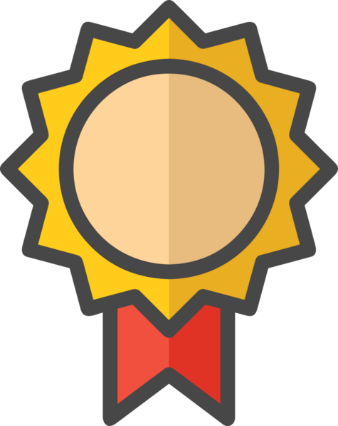 Kazanan ikon sembolü, ödül ödülünün renk tasarımı ile tasarımı ile tasvir edilmesi, modern grafik sanatları dijital tasarımı için mükemmel bir başarı ve zafer sembolü.