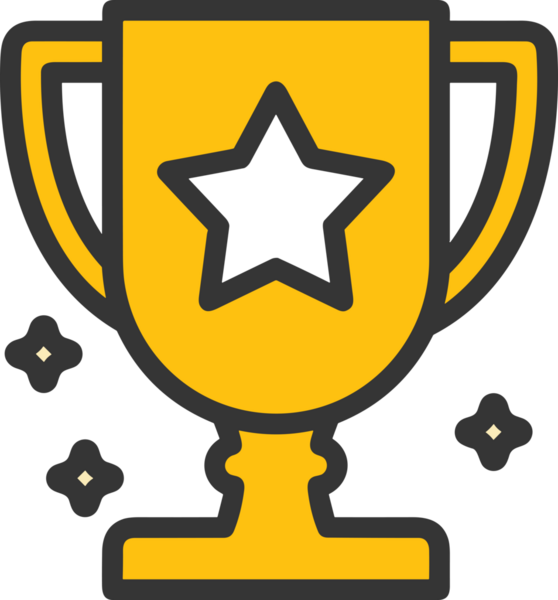 Kazanan ikon sembolü, ödül ödülünün renk tasarımı ile tasarımı ile tasvir edilmesi, modern grafik sanatları dijital tasarımı için mükemmel bir başarı ve zafer sembolü.