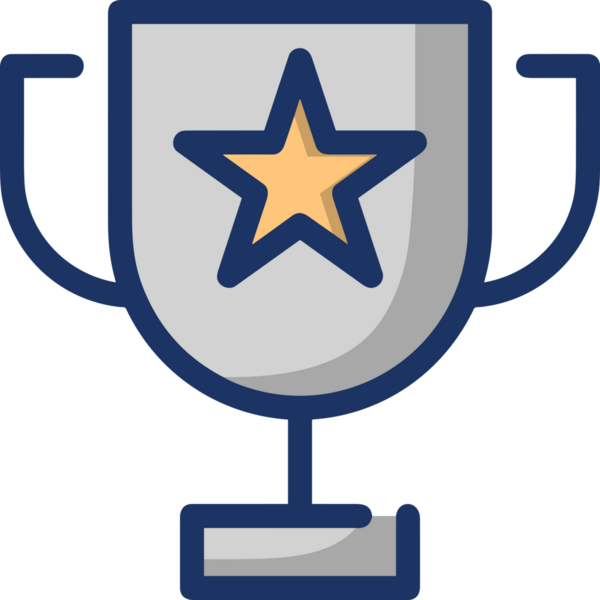 Kazanan ikon sembolü, ödül ödülünün renk tasarımı ile tasarımı ile tasvir edilmesi, modern grafik sanatları dijital tasarımı için mükemmel bir başarı ve zafer sembolü.