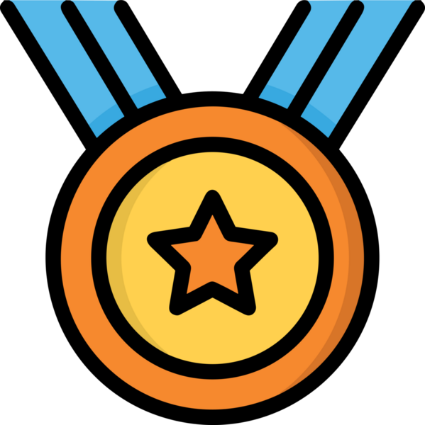 Kazanan ikon sembolü, ödül ödülünün renk tasarımı ile tasarımı ile tasvir edilmesi, modern grafik sanatları dijital tasarımı için mükemmel bir başarı ve zafer sembolü.