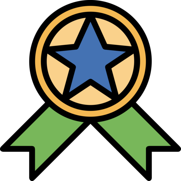 Kazanan ikon sembolü, ödül ödülünün renk tasarımı ile tasarımı ile tasvir edilmesi, modern grafik sanatları dijital tasarımı için mükemmel bir başarı ve zafer sembolü.