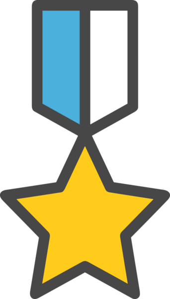 Kazanan ikon sembolü, ödül ödülünün renk tasarımı ile tasarımı ile tasvir edilmesi, modern grafik sanatları dijital tasarımı için mükemmel bir başarı ve zafer sembolü.