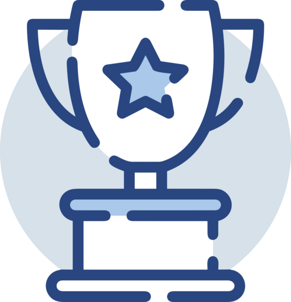 Kazanan ikon sembolü, ödül ödülünün renk tasarımı ile tasarımı ile tasvir edilmesi, modern grafik sanatları dijital tasarımı için mükemmel bir başarı ve zafer sembolü.