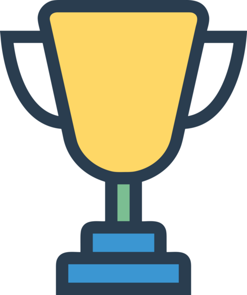 Kazanan ikon sembolü, ödül ödülünün renk tasarımı ile tasarımı ile tasvir edilmesi, modern grafik sanatları dijital tasarımı için mükemmel bir başarı ve zafer sembolü.