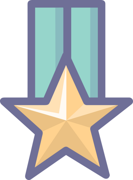 Kazanan ikon sembolü, ödül ödülünün renk tasarımı ile tasarımı ile tasvir edilmesi, modern grafik sanatları dijital tasarımı için mükemmel bir başarı ve zafer sembolü.