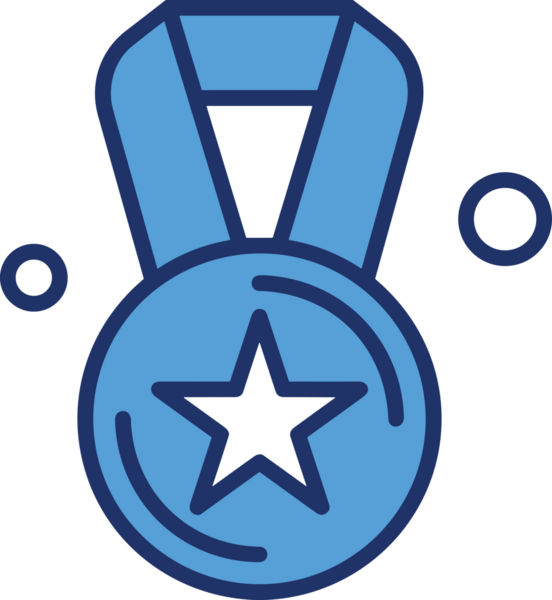 Kazanan ikon sembolü, ödül ödülünün renk tasarımı ile tasarımı ile tasvir edilmesi, modern grafik sanatları dijital tasarımı için mükemmel bir başarı ve zafer sembolü.