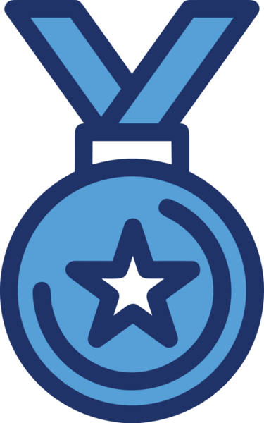 Kazanan ikon sembolü, ödül ödülünün renk tasarımı ile tasarımı ile tasvir edilmesi, modern grafik sanatları dijital tasarımı için mükemmel bir başarı ve zafer sembolü.