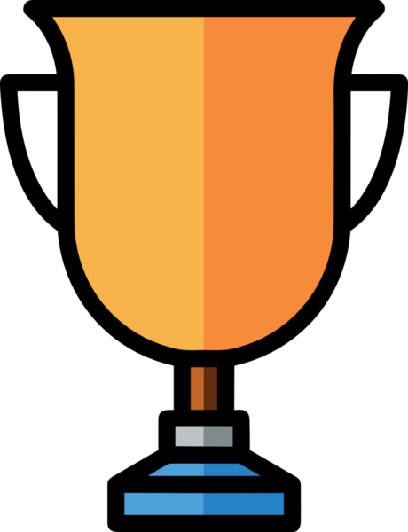 Kazanan ikon sembolü, ödül ödülünün renk tasarımı ile tasarımı ile tasvir edilmesi, modern grafik sanatları dijital tasarımı için mükemmel bir başarı ve zafer sembolü.