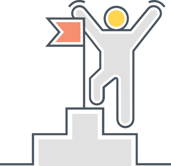 Kazanan ikon sembolü, ödül ödülünün renk tasarımı ile tasarımı ile tasvir edilmesi, modern grafik sanatları dijital tasarımı için mükemmel bir başarı ve zafer sembolü.
