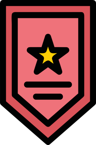 Kazanan ikon sembolü, ödül ödülünün renk tasarımı ile tasarımı ile tasvir edilmesi, modern grafik sanatları dijital tasarımı için mükemmel bir başarı ve zafer sembolü.