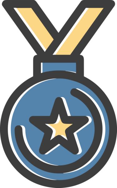 Kazanan ikon sembolü, ödül ödülünün renk tasarımı ile tasarımı ile tasvir edilmesi, modern grafik sanatları dijital tasarımı için mükemmel bir başarı ve zafer sembolü.