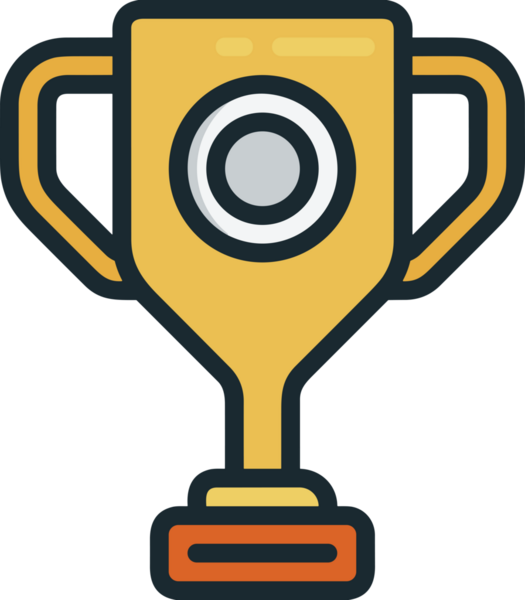 Kazanan ikon sembolü, ödül ödülünün renk tasarımı ile tasarımı ile tasvir edilmesi, modern grafik sanatları dijital tasarımı için mükemmel bir başarı ve zafer sembolü.