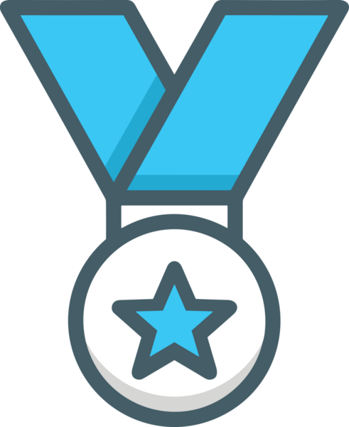 Kazanan ikon sembolü, ödül ödülünün renk tasarımı ile tasarımı ile tasvir edilmesi, modern grafik sanatları dijital tasarımı için mükemmel bir başarı ve zafer sembolü.