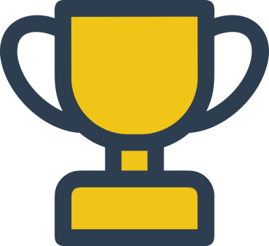 Kazanan ikon sembolü, ödül ödülünün renk tasarımı ile tasarımı ile tasvir edilmesi, modern grafik sanatları dijital tasarımı için mükemmel bir başarı ve zafer sembolü.