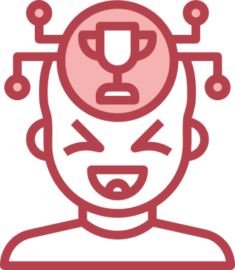 Kazanan ikon sembolü, ödül ödülünün renk tasarımı ile tasarımı ile tasvir edilmesi, modern grafik sanatları dijital tasarımı için mükemmel bir başarı ve zafer sembolü.