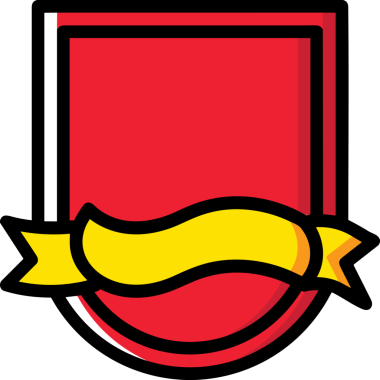 Kazanan ikon sembolü, ödül ödülünün renk tasarımı ile tasarımı ile tasvir edilmesi, modern grafik sanatları dijital tasarımı için mükemmel bir başarı ve zafer sembolü.