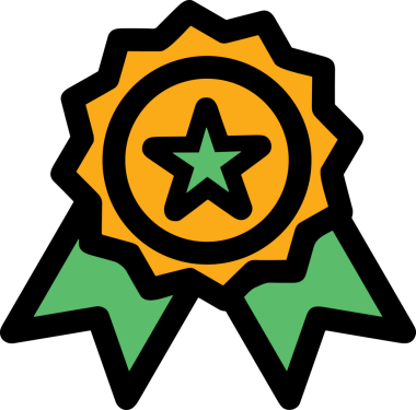 Kazanan ikon sembolü, ödül ödülünün renk tasarımı ile tasarımı ile tasvir edilmesi, modern grafik sanatları dijital tasarımı için mükemmel bir başarı ve zafer sembolü.