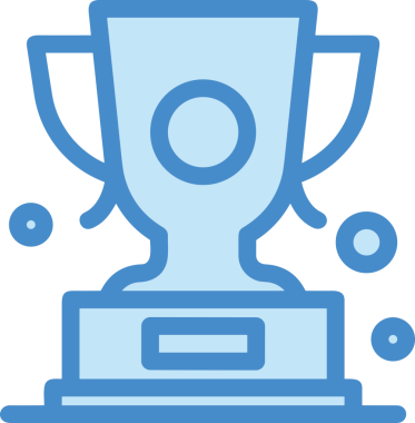 Kazanan ikon sembolü, ödül ödülünün renk tasarımı ile tasarımı ile tasvir edilmesi, modern grafik sanatları dijital tasarımı için mükemmel bir başarı ve zafer sembolü.