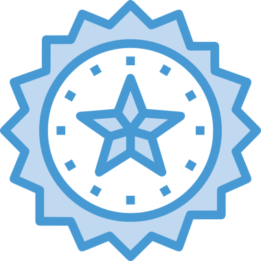 Kazanan ikon sembolü, ödül ödülünün renk tasarımı ile tasarımı ile tasvir edilmesi, modern grafik sanatları dijital tasarımı için mükemmel bir başarı ve zafer sembolü.