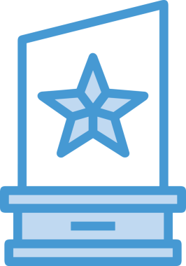 Kazanan ikon sembolü, ödül ödülünün renk tasarımı ile tasarımı ile tasvir edilmesi, modern grafik sanatları dijital tasarımı için mükemmel bir başarı ve zafer sembolü.