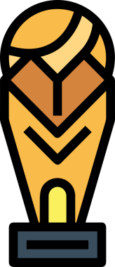 Kazanan ikon sembolü, ödül ödülünün renk tasarımı ile tasarımı ile tasvir edilmesi, modern grafik sanatları dijital tasarımı için mükemmel bir başarı ve zafer sembolü.