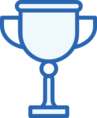 Kazanan ikon sembolü, ödül ödülünün renk tasarımı ile tasarımı ile tasvir edilmesi, modern grafik sanatları dijital tasarımı için mükemmel bir başarı ve zafer sembolü.