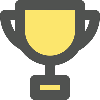 Kazanan ikon sembolü, ödül ödülünün renk tasarımı ile tasarımı ile tasvir edilmesi, modern grafik sanatları dijital tasarımı için mükemmel bir başarı ve zafer sembolü.