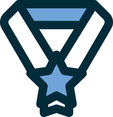 Kazanan ikon sembolü, ödül ödülünün renk tasarımı ile tasarımı ile tasvir edilmesi, modern grafik sanatları dijital tasarımı için mükemmel bir başarı ve zafer sembolü.