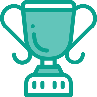 Kazanan ikon sembolü, ödül ödülünün renk tasarımı ile tasarımı ile tasvir edilmesi, modern grafik sanatları dijital tasarımı için mükemmel bir başarı ve zafer sembolü.