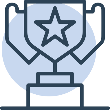 Kazanan ikon sembolü, ödül ödülünün renk tasarımı ile tasarımı ile tasvir edilmesi, modern grafik sanatları dijital tasarımı için mükemmel bir başarı ve zafer sembolü.