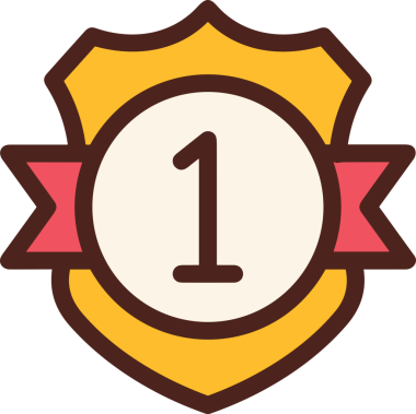 Kazanan ikon sembolü, ödül ödülünün renk tasarımı ile tasarımı ile tasvir edilmesi, modern grafik sanatları dijital tasarımı için mükemmel bir başarı ve zafer sembolü.