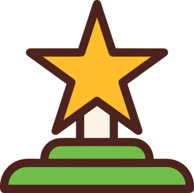 Kazanan ikon sembolü, ödül ödülünün renk tasarımı ile tasarımı ile tasvir edilmesi, modern grafik sanatları dijital tasarımı için mükemmel bir başarı ve zafer sembolü.