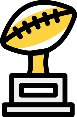 Kazanan ikon sembolü, ödül ödülünün renk tasarımı ile tasarımı ile tasvir edilmesi, modern grafik sanatları dijital tasarımı için mükemmel bir başarı ve zafer sembolü.