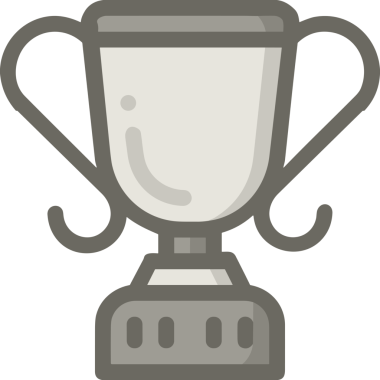 Kazanan ikon sembolü, ödül ödülünün renk tasarımı ile tasarımı ile tasvir edilmesi, modern grafik sanatları dijital tasarımı için mükemmel bir başarı ve zafer sembolü.