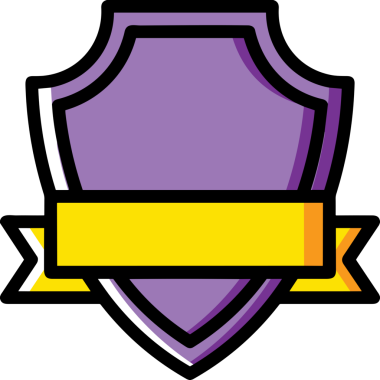 Kazanan ikon sembolü, ödül ödülünün renk tasarımı ile tasarımı ile tasvir edilmesi, modern grafik sanatları dijital tasarımı için mükemmel bir başarı ve zafer sembolü.