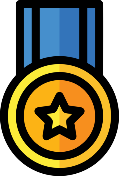 Kazanan ikon sembolü, ödül ödülünün renk tasarımı ile tasarımı ile tasvir edilmesi, modern grafik sanatları dijital tasarımı için mükemmel bir başarı ve zafer sembolü.